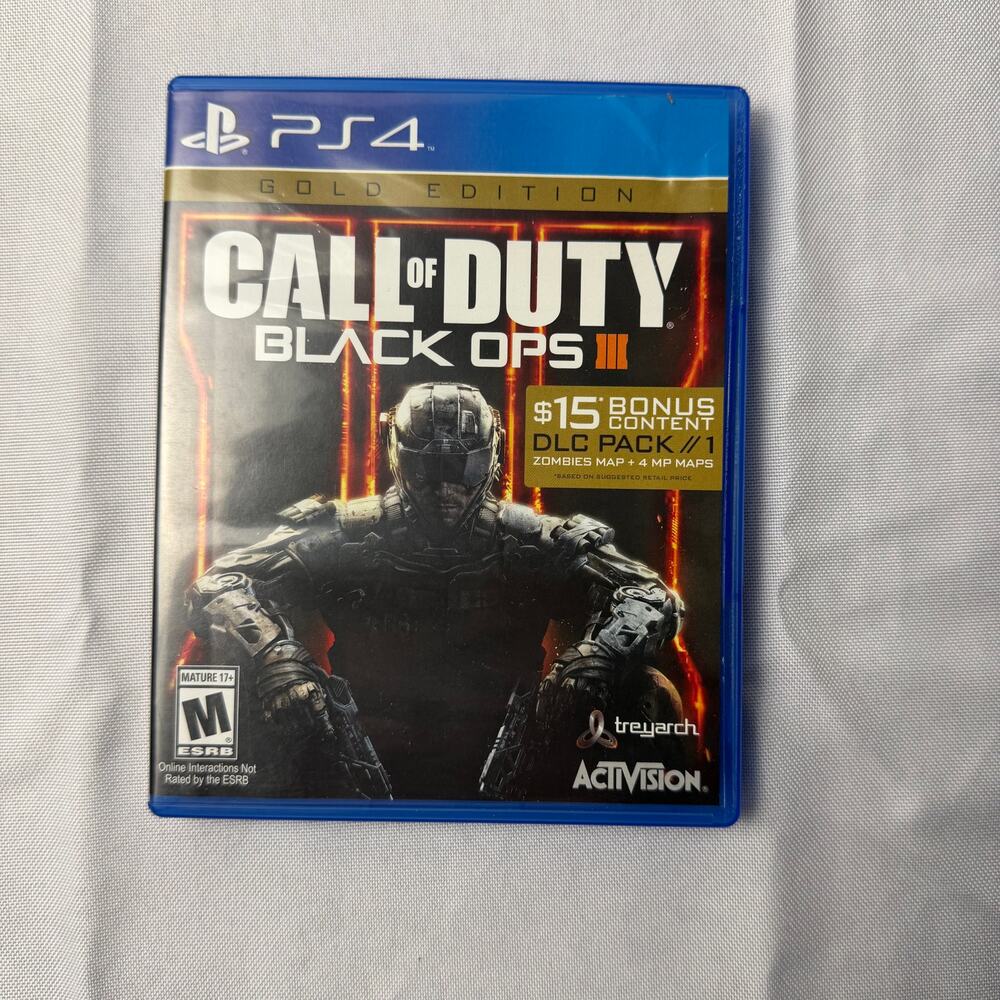 Call of Duty Black Ops III Gold Edition PS4 Treyarch Activision CIB